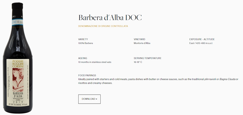 Podere Corsini   Barberra D’Alba