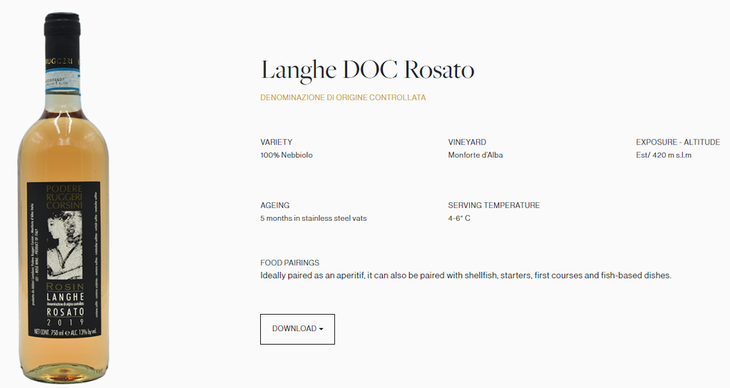 Podere Corsini   Langhe DOC Rosato