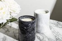 Zwarte marmeren luxe geurkaars