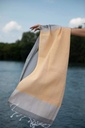 Hammam Towel yellow grey