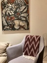 Plaid Mallorca Bordeaux