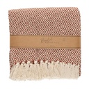 Plaid Visgraat Roest
