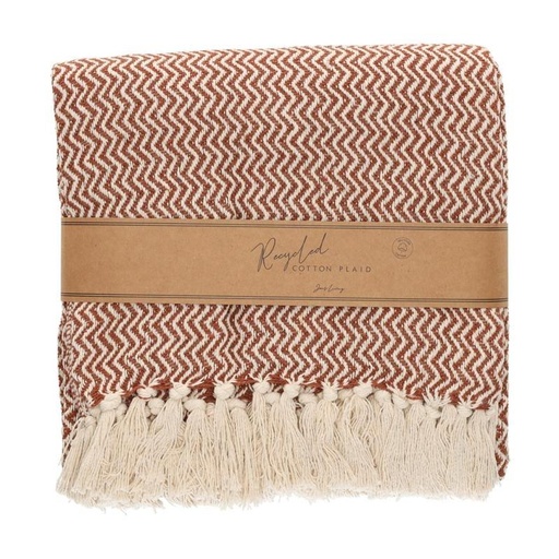 Plaid Visgraat Roest